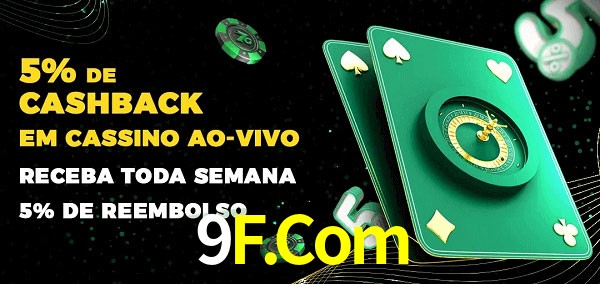 Promoções do cassino ao Vivo 9F.Com